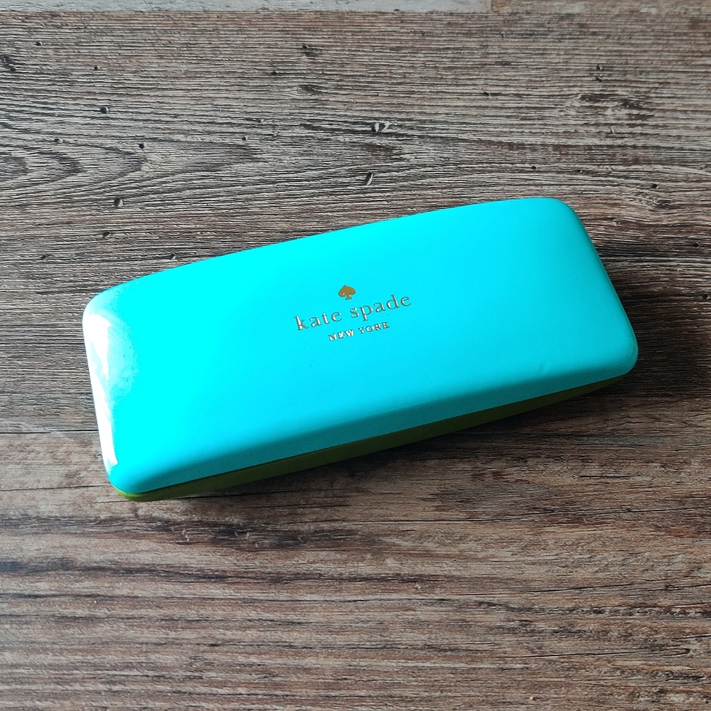 Kate Spade Blue/Green Hard Glasses Case